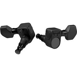 Foto van Sperzel solid pro tuners 6-in-line satin black stemmechanieken voor gitaar (set van 6)