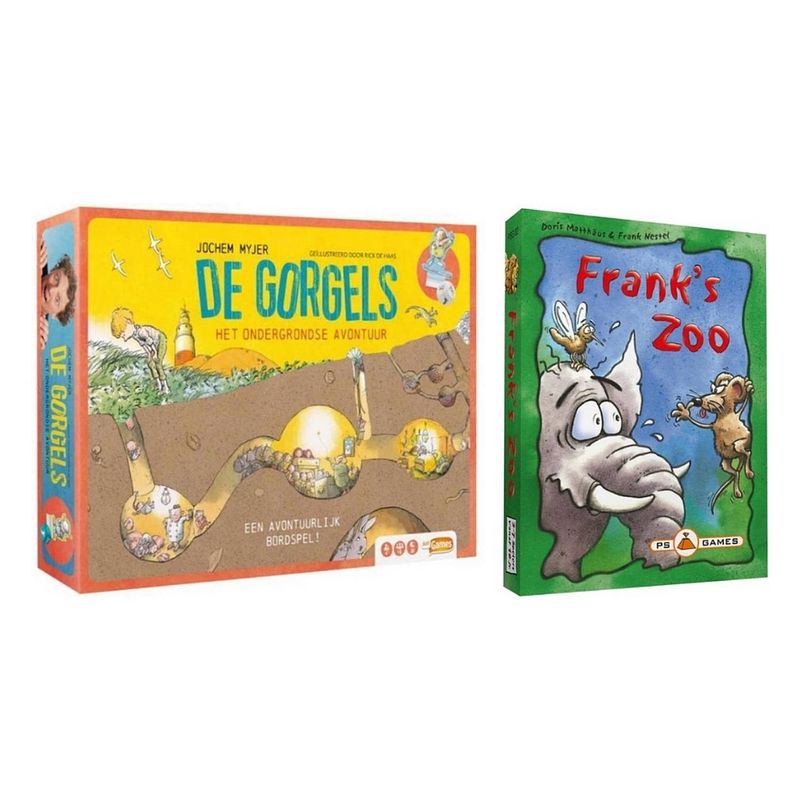 Foto van Spellenbundel - 2 stuks - de gorgels spel het ondergrondse avontuur & franks zoo