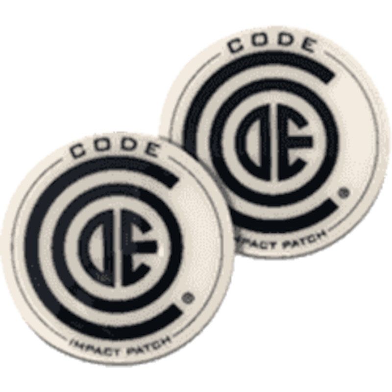 Foto van Code drum heads patch1 blast impact patch wit, 2 stuks