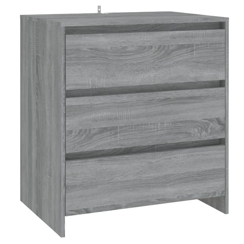 Foto van Vidaxl dressoir 70x41x75 cm spaanplaat grijs sonoma eikenkleurig