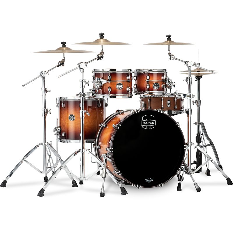 Foto van Mapex se529xebpo saturn evolution birch classic exotic sunburst 4d. shellset