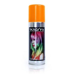 Foto van Oranje haarspray 125 ml - verkleedhaarkleuring