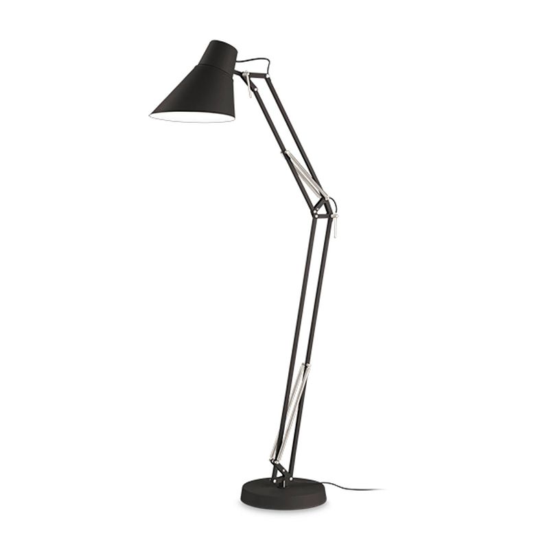 Foto van Ideal lux - sally - vloerlamp - metaal - e27 - zwart