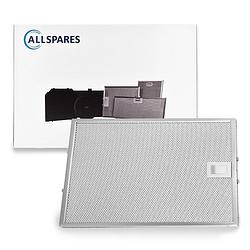 Foto van Allspares metaalfilter voor afzuigkappen geschikt voor bosch siemens neff 00353110/353110 (310x250x8mm)