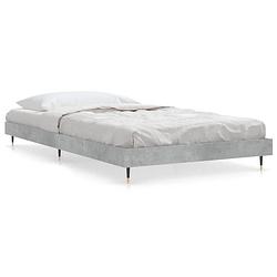 Foto van Vidaxl bedframe bewerkt hout betongrijs 90x190 cm