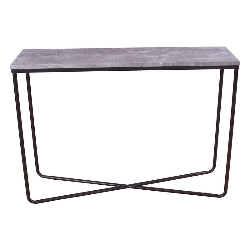 Foto van Palace sidetable 30x110 cm beton decor, zwart.