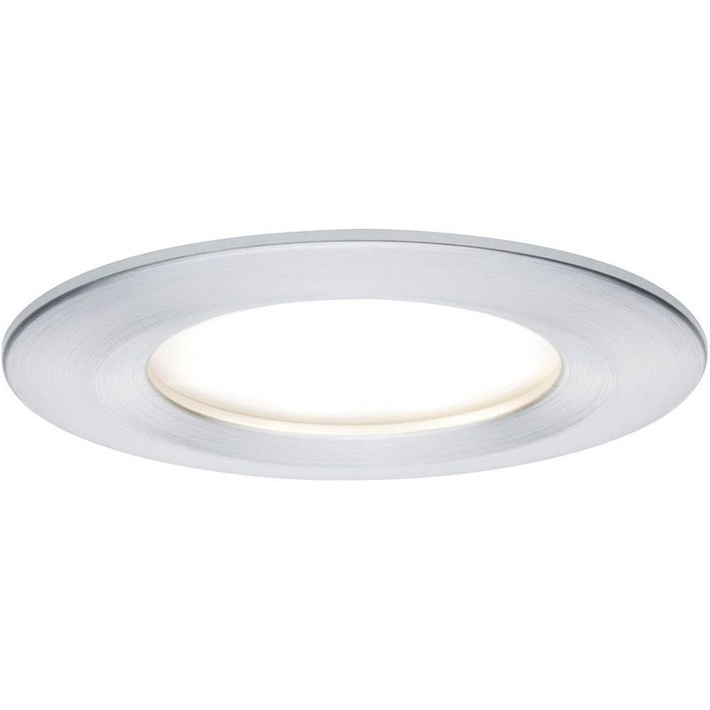 Foto van Paulmann coin slim led-inbouwlamp voor badkamer 6.8 w ip44 aluminium (gedraaid)