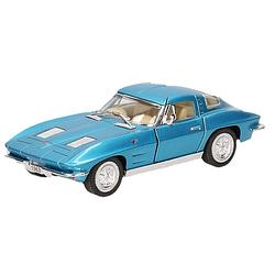 Foto van Modelauto chevrolet corvette blauw 13 cm - speelgoed auto's