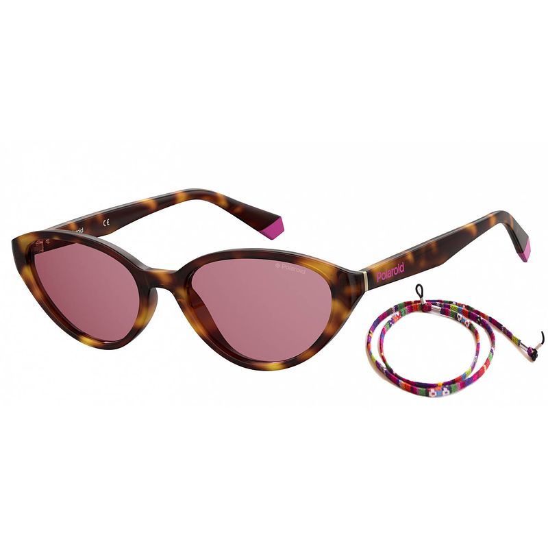 Foto van Polaroid zonnebril 6109/s dames cat-eye bruin/roze