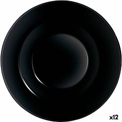 Foto van Pastabord arcoroc evolutions zwart glas (ø 28 cm) (12 stuks)