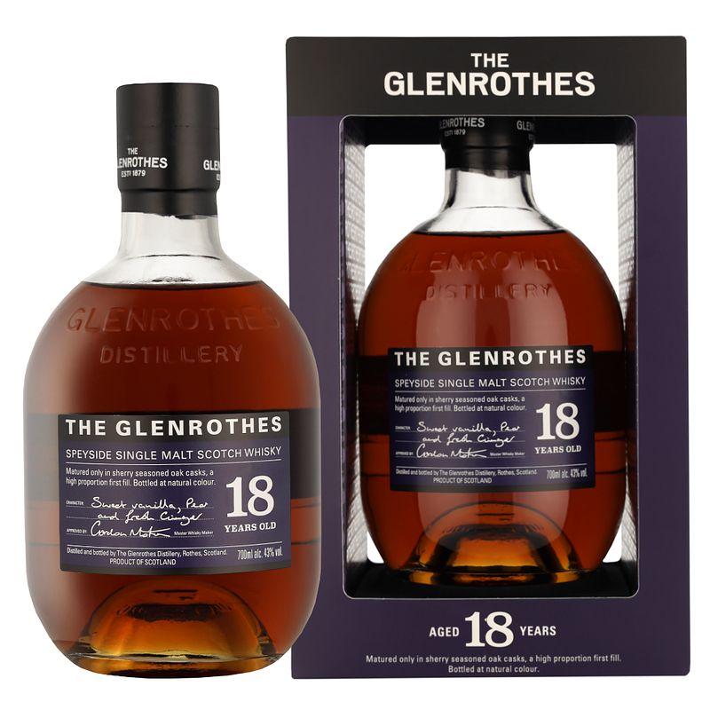 Foto van The glenrothes 18 years 70cl whisky + giftbox