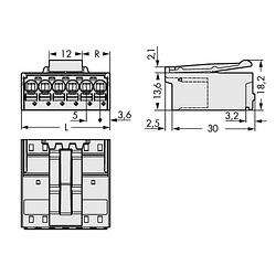 Foto van Wago 2092-1524/002-000 male behuizing (board) 2092 totaal aantal polen: 4 rastermaat: 5 mm 100 stuk(s)