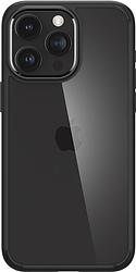 Foto van Spigen ultra hybrid apple iphone 15 pro max back cover transparant met zwarte rand