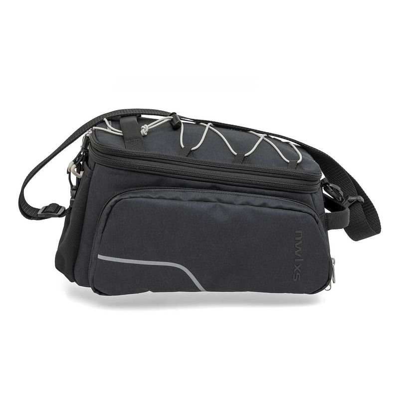 Foto van New looxs fiets-/schoudertas trunk bag racktime 31 liter zwart