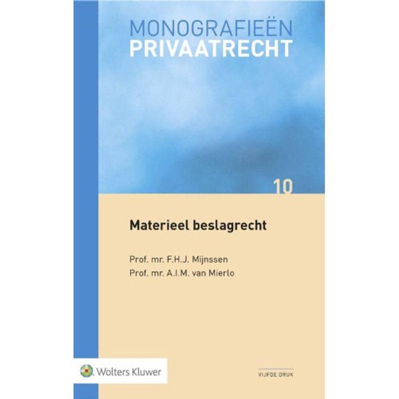 Foto van Materieel beslagrecht - monografieen privaatrecht