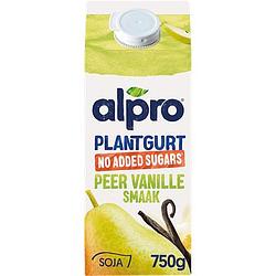 Foto van Alpro plantgurt no added sugars peervanille 750g aanbieding bij jumbo | 25% korting