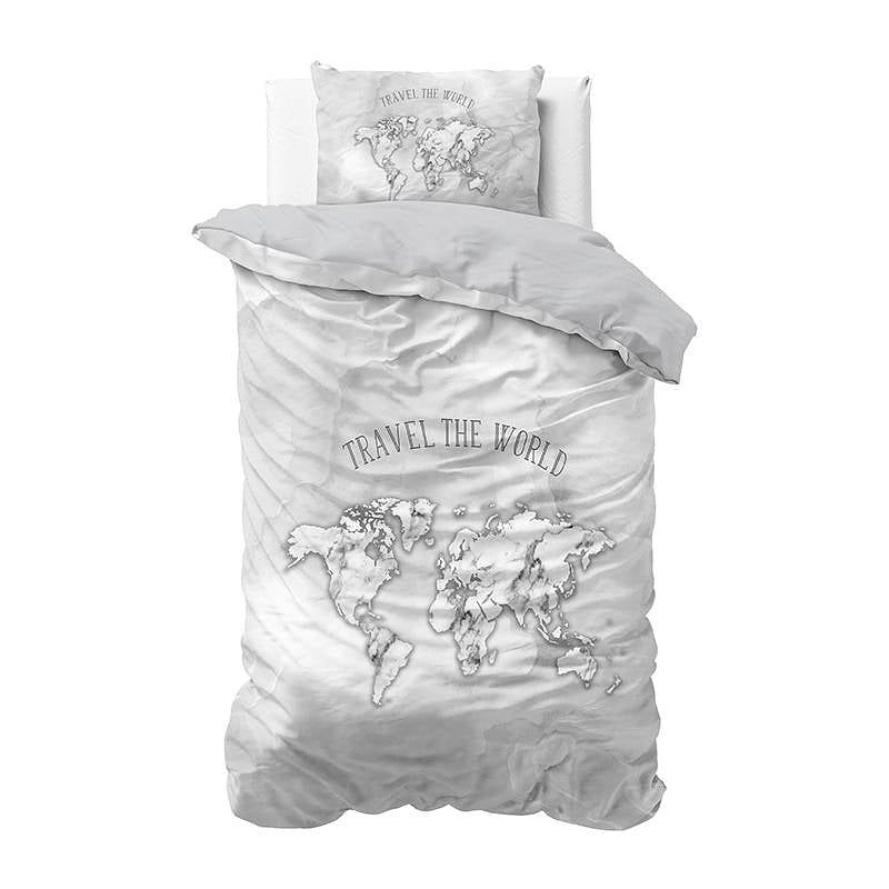 Foto van Dreamhouse bedding marble world dekbedovertrek 1-persoons (140 x 220 cm + 1 kussensloop)