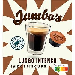 Foto van Jumbo'ss lungo intenso koffiecups 16 stuks