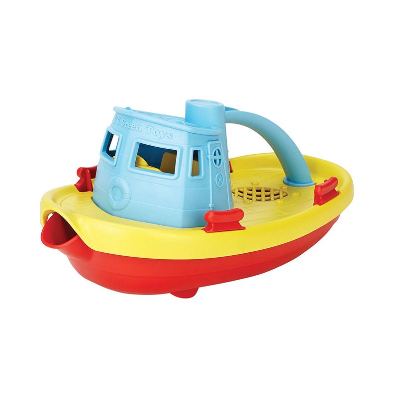 Foto van Green toys sleepboot - blauw