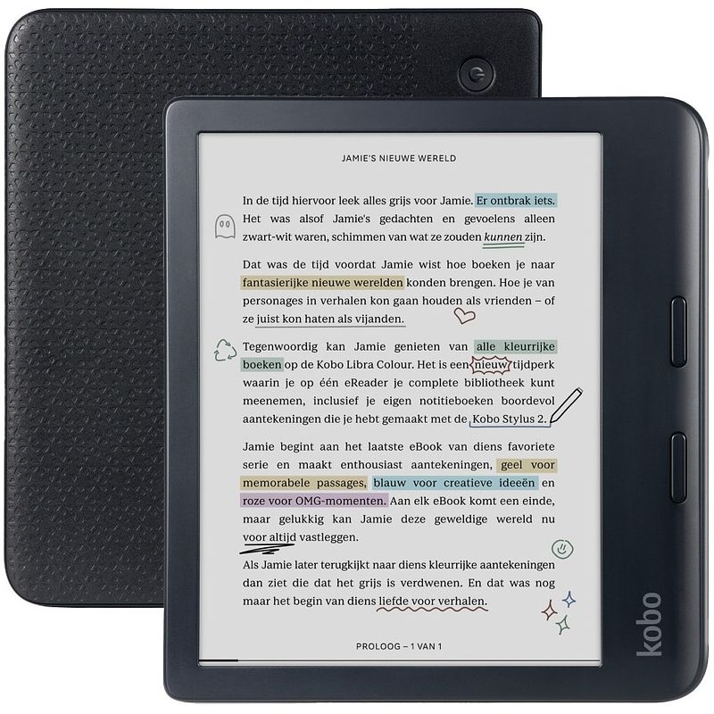 Foto van Kobo libra colour e-reader zwart