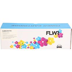 Foto van Flwr hp 410a cyaan toner