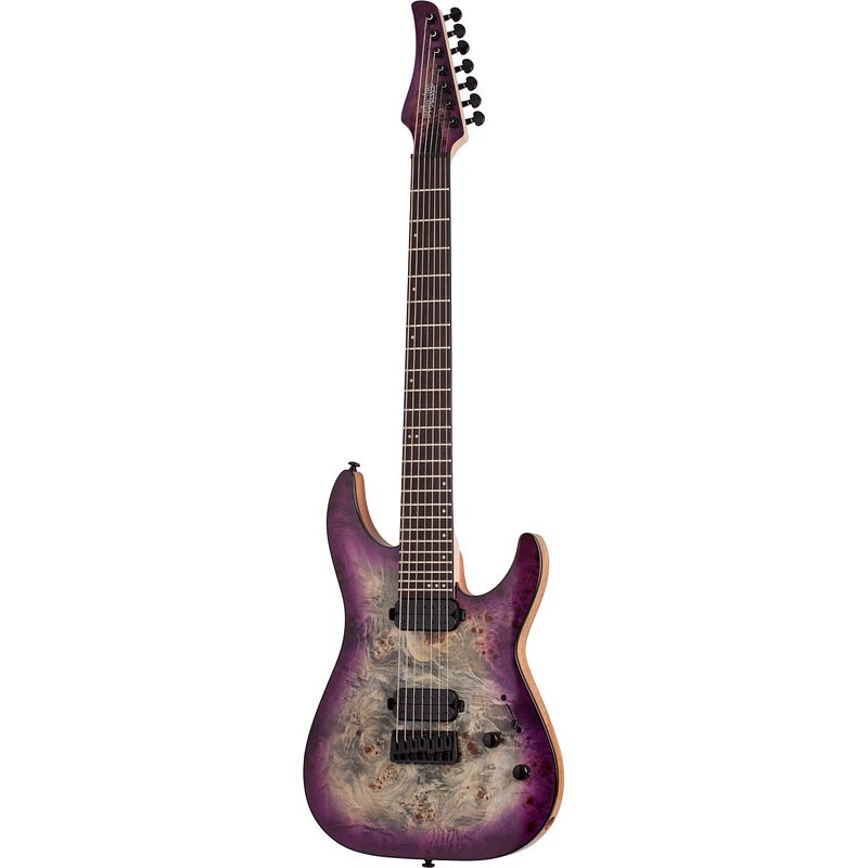 Foto van Schecter c-7 pro aurora burst 7-snarige elektrische gitaar