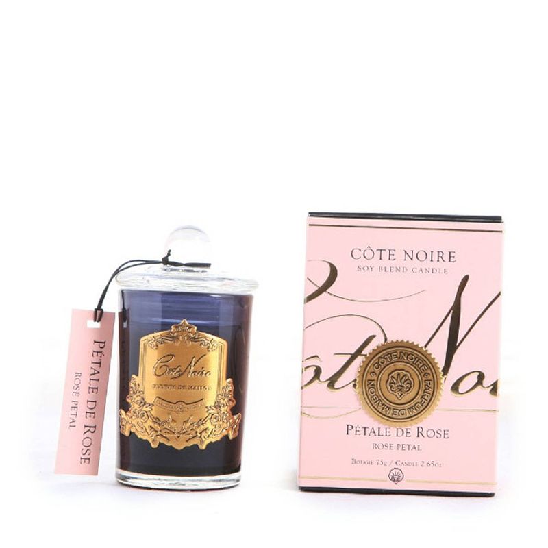 Foto van Geurkaars rose petal 75gr goud - cote noire