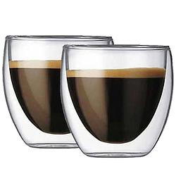 Foto van Krumble espresso glas dubbelwandig set van 2