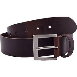 Foto van Riem - riemen - donker bruin - 4 cm - unisex - 100% leren - leder - riem maat 95