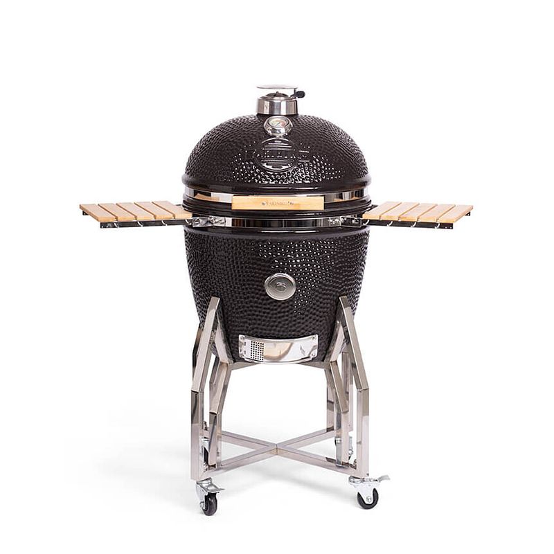 Foto van Xl kamado grill bbq (22 inch) incl. onderstel, zijtafels en pro set