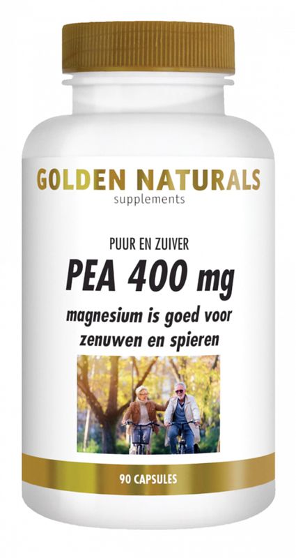 Foto van Golden naturals pea 400mg capsules