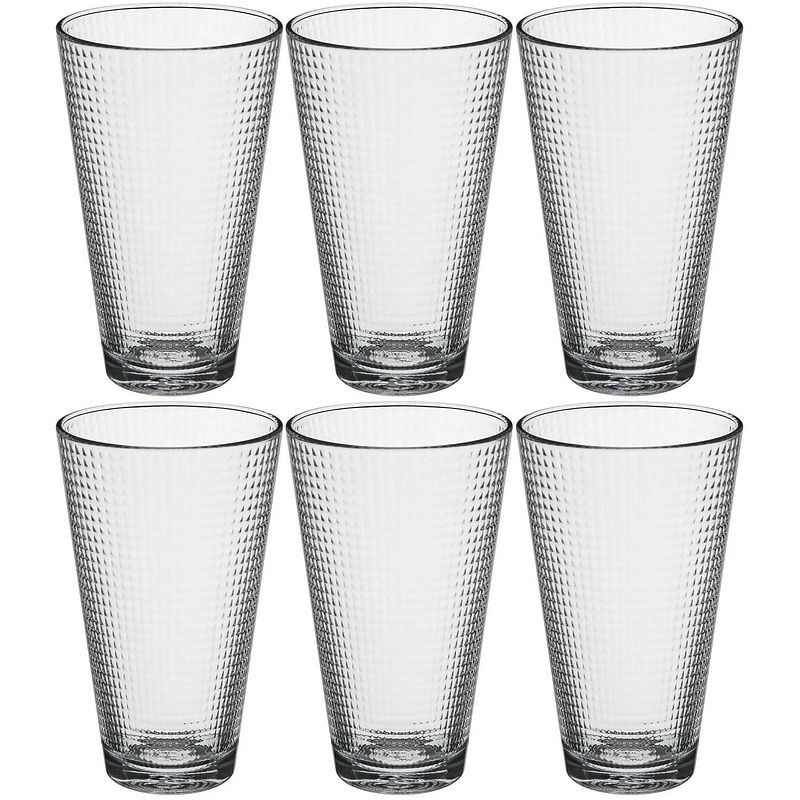 Foto van Set van 6x stuks water/sap glazen benit 340 ml van glas - drinkglazen