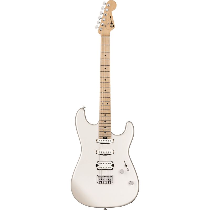 Foto van Charvel pro-mod san dimas style 1 hss ht m platinum pearl elektrische gitaar