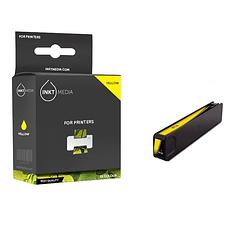 Foto van Inktmedia® -navulinkt - geschikt hp 971xl (cn628ae) inktcartridge geel - navul inkt - refill inkt