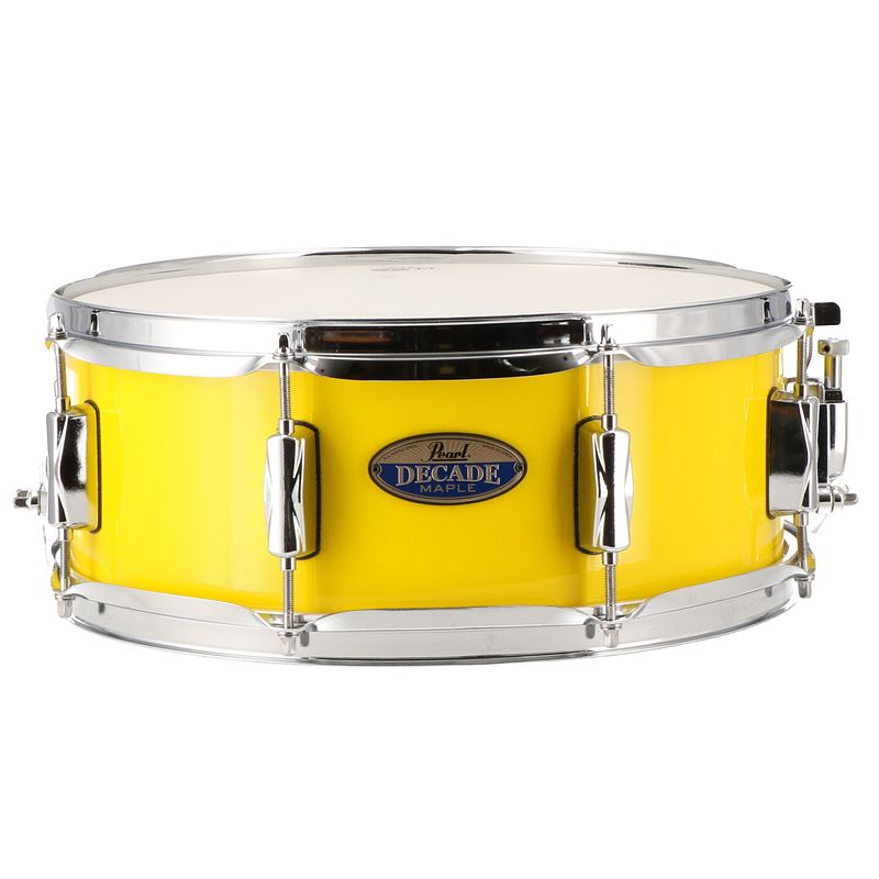 Foto van Pearl dmp1455s/c228 decade maple solid yellow snaredrum