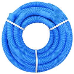 Foto van The living store zwembadslang - 15.4m - 32mm - blauw ldpe uv- en weerbestendig