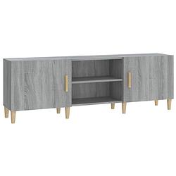 Foto van The living store tv-kast - klassiek - grijs sonoma eiken - 150 x 30 x 50 cm