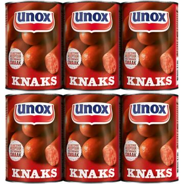 Foto van Unox knakworst knaks 6 x 400g bij jumbo