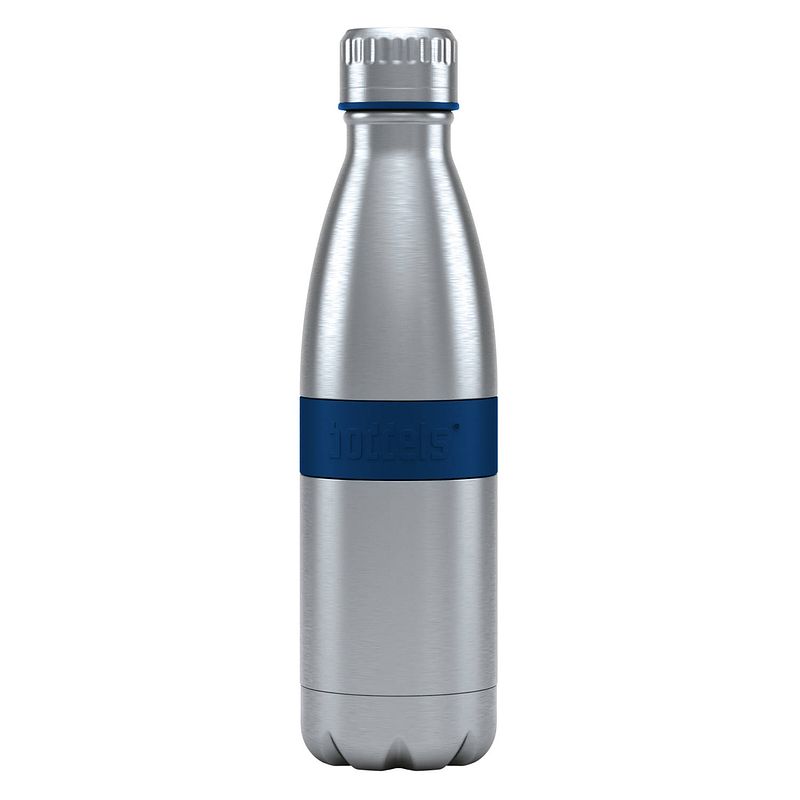 Foto van Boddels twee thermosfles drinkfles - 0,5 liter - rvs/blauw