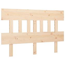 Foto van The living store houten hoofdeinde - rustiek design - 183.5 x 3 x 81 cm (b x d x h)