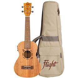 Foto van Flight designer series duc323e elektrisch-akoestische concert ukelele met gigbag