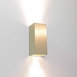 Foto van Artdelight wandlamp dante 2 lichts 15,5 x 6,5 cm mat goud