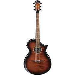 Foto van Ibanez aewc400 amber sunburst elektrisch-akoestische westerngitaar