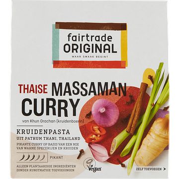 Foto van Fairtrade original thaise massaman curry kruidenpasta 70g bij jumbo