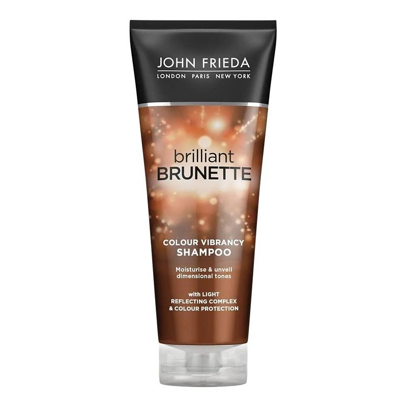 Foto van Briljante brunette vochtinbrengende shampoo voor alle brunette shades vochtinbrengende shampoo voor bruin haar 250ml