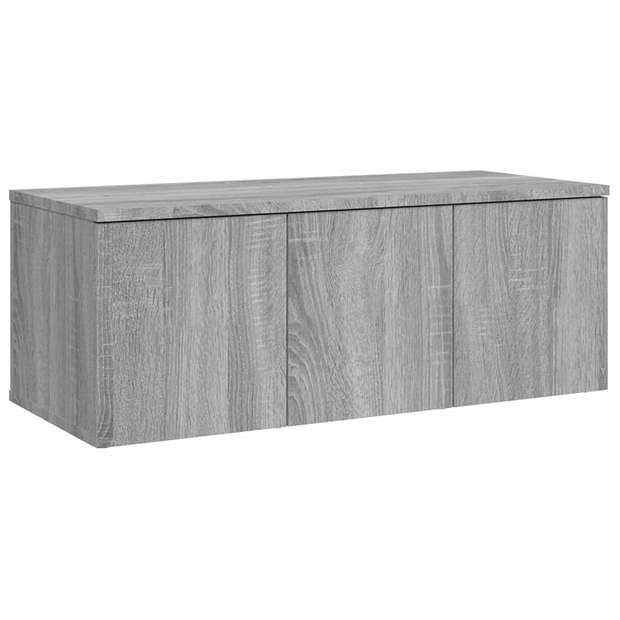 Foto van Vidaxl tv-meubel 80x34x30 cm bewerkt hout grijs sonoma eikenkleurig