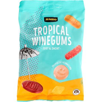 Foto van Jumbo tropical winegums zoet & zacht 250g