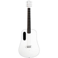 Foto van Lava music blue lava touch 36” sail white smartguitar met multi-touch screen inclusief ideal bag