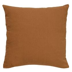 Foto van Dutch decor james - kussenhoes van katoen tobacco brown 45x45 cm - bruin - bruin