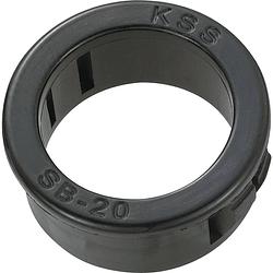 Foto van Tru components tc-sbr20203 kabeldoorvoering montagegat: 20 mm klem-ø (max.): 15.9 mm plaatdikte (max.): 3.2 mm polyamide zwart 100 stuk(s)
